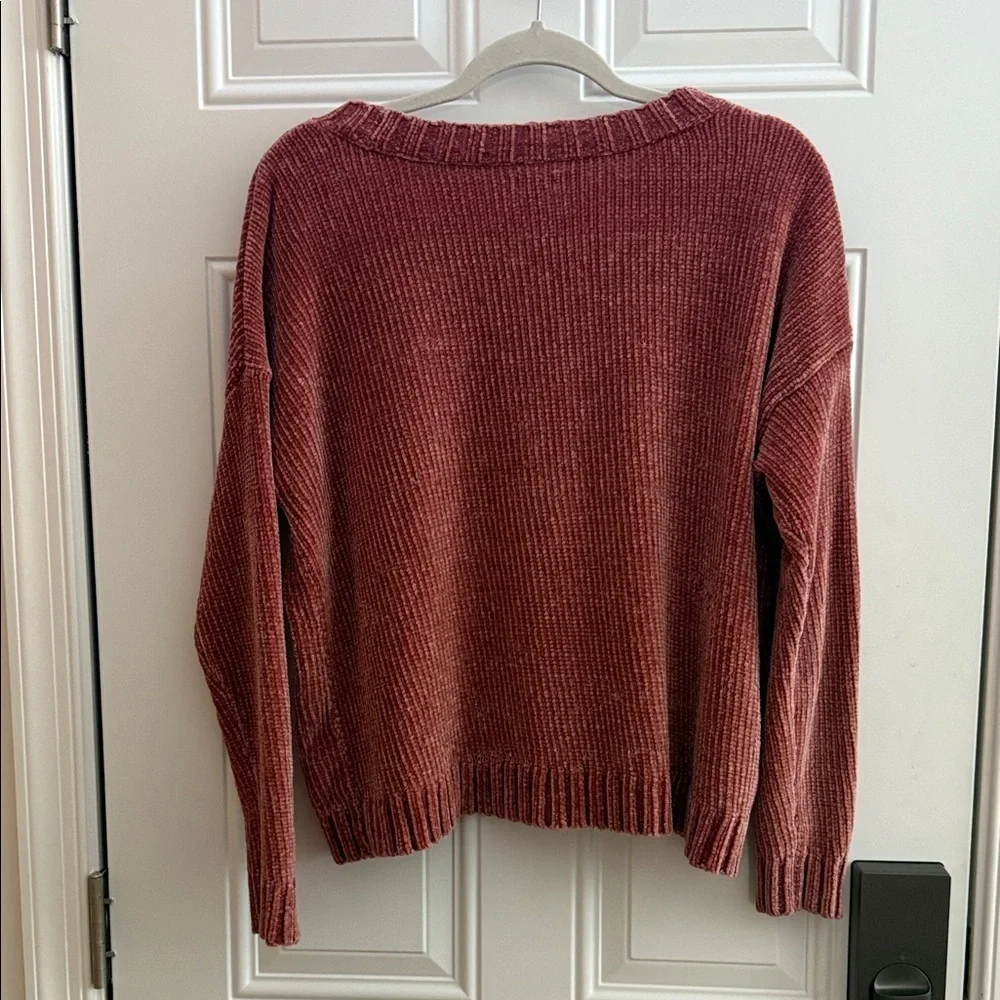 Aerie Warm Brick Red Sweater